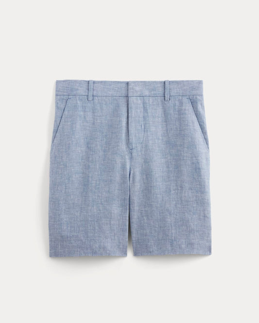 The 7" Linen Trouser Short | Chambray