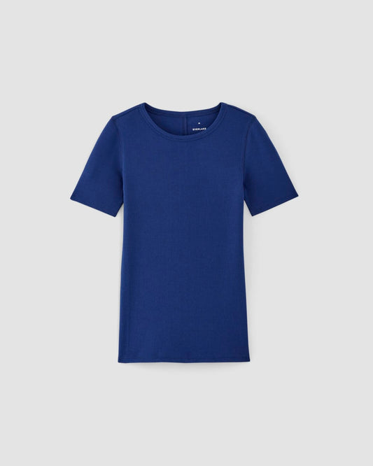 The Luxe Rib Crew | Bellwether Blue