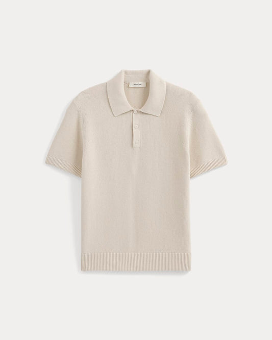 Seed Stitch Polo | Birch