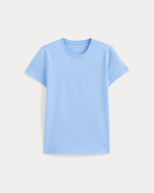 The Slim Crew in Essential Cotton | Open Air Blue