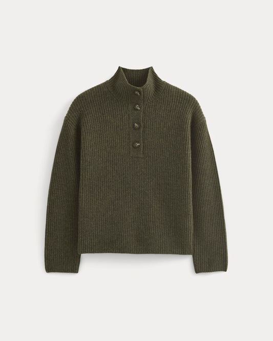The Cocoon Henley in Wool Cashmere | Heather Beech