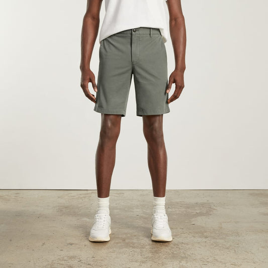 The 9" Slim-Fit Performance Chino Short | Pewter Green