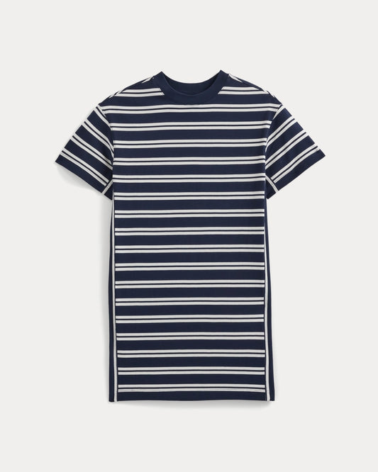 Weekend Tee Mini Dress | True Navy / Canvas Tan