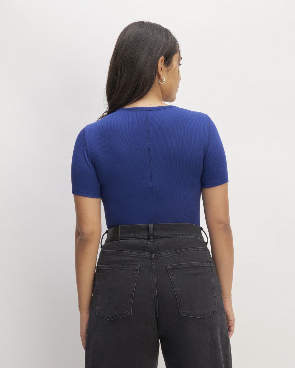 The Luxe Rib Crew | Bellwether Blue