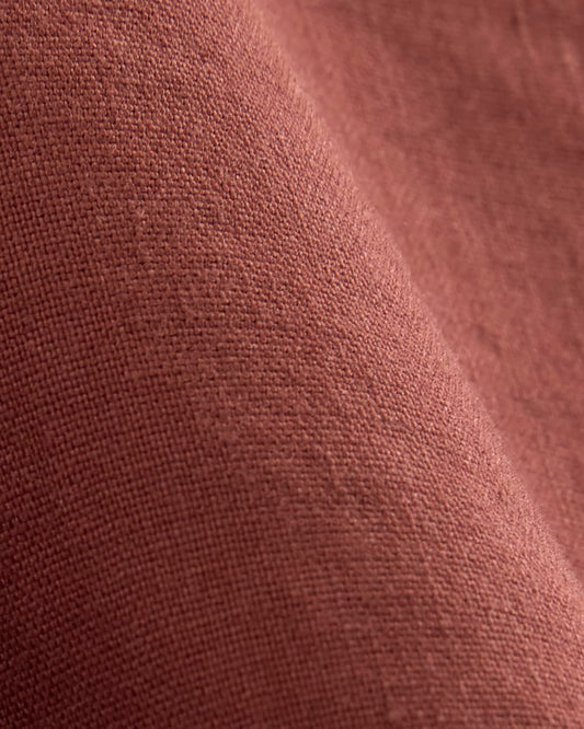 The Shift Dress in Stretch Linen | Henna Red