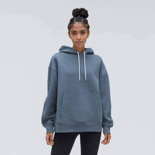 The Track Organic Cotton Popover | Faded Blue