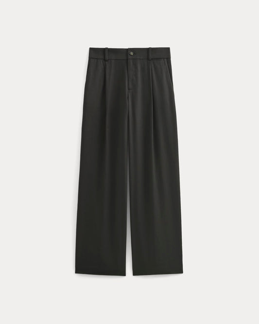 Wide-Leg Trouser in Buttersmooth | Black | 30" Inseam
