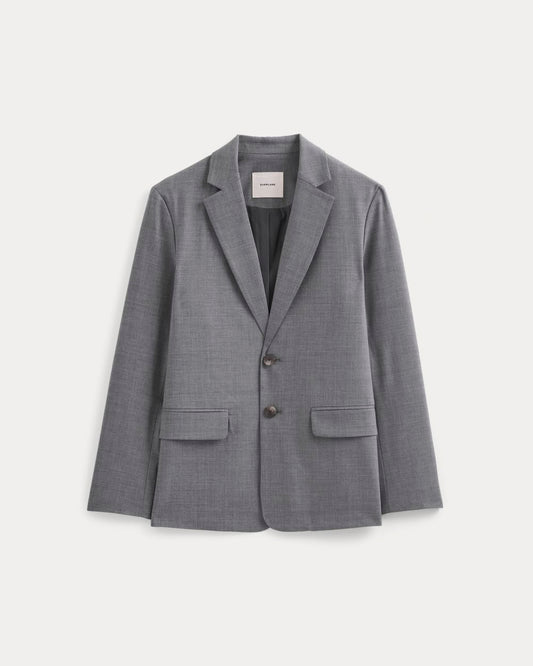 Tropical Wool Blazer | Heathered Grey