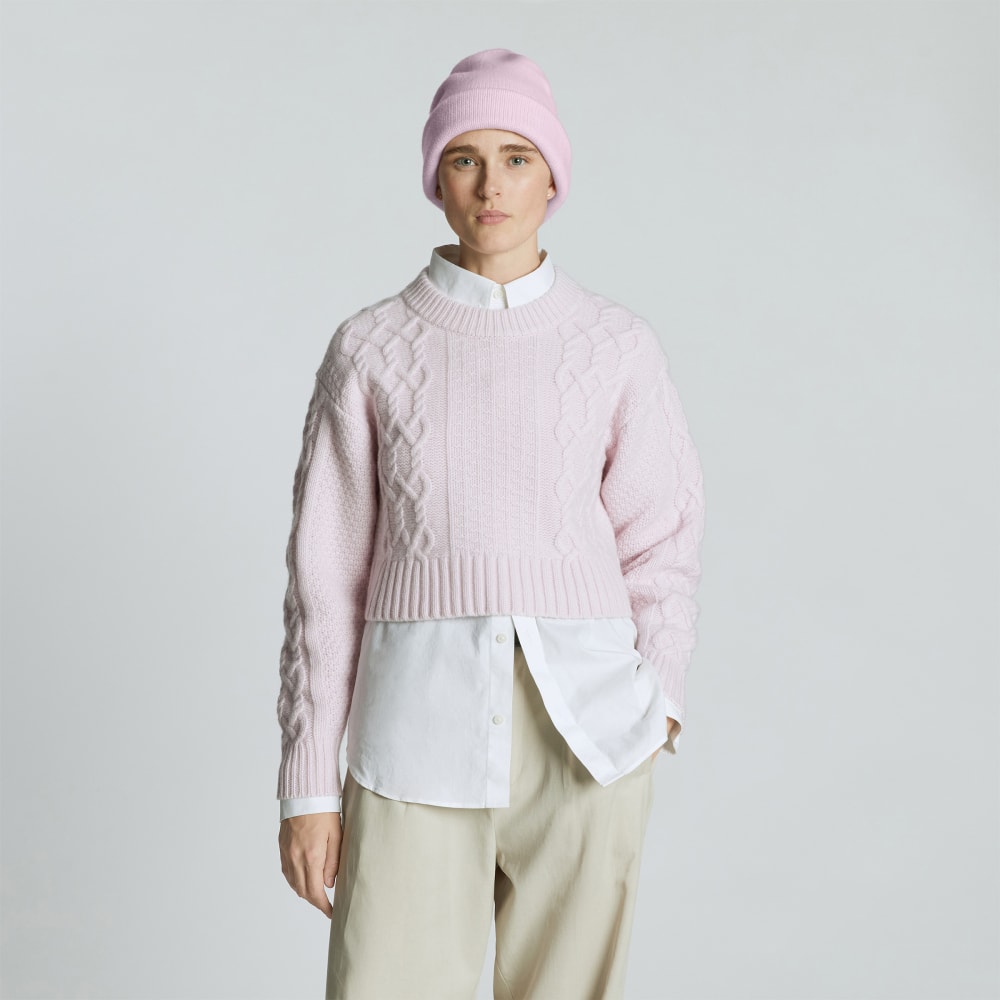 The Felted Merino Beanie | Light Lilac