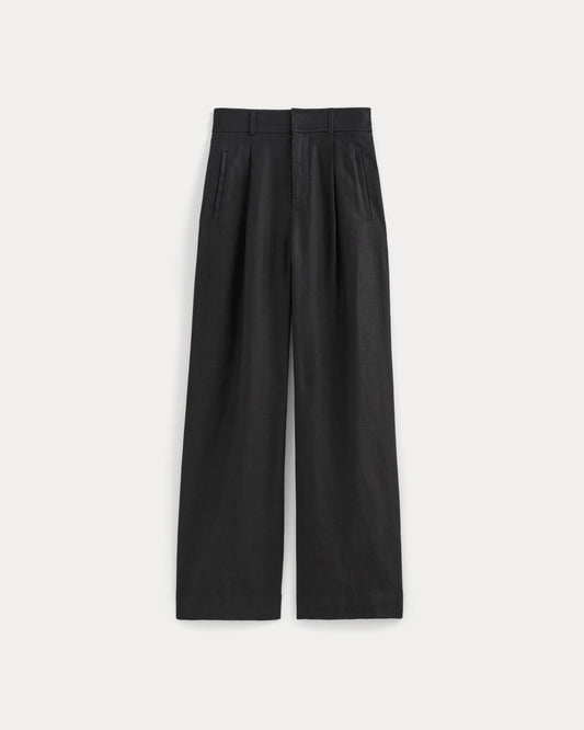 The Linen Way-High® Drape Pant | Black
