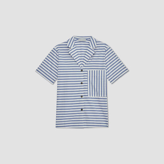 The Poplin Shirt | Mazarine Blue / Bone