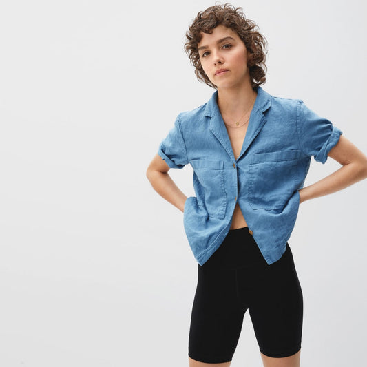 The Linen Workwear Shirt | Aegean