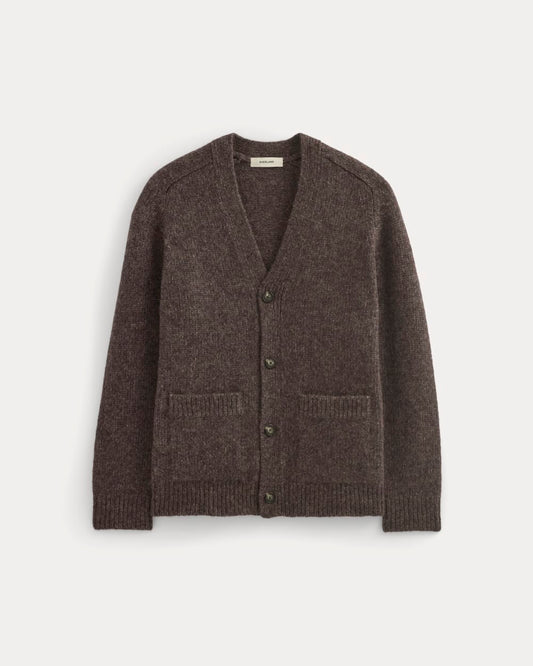 The Cloud Relaxed Cardigan | Heathered Burgundy