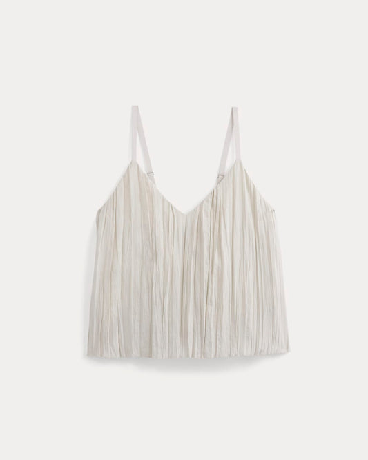Crinkle Trapeze Tank | Birch