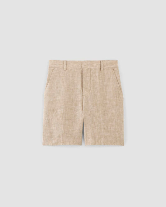 The 7" Linen Trouser Short | Cornstalk Chambray