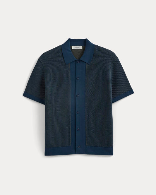 Button-Down Resort Polo | Midnight Navy/Kalamata