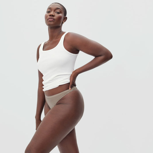 The Cotton Thong | Burnt Sugar