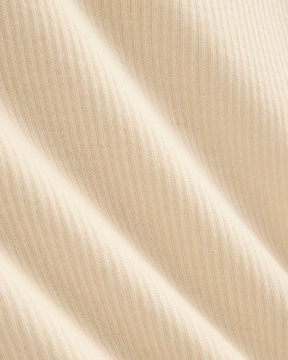 The Light Ribbed Cami in Ultrasoft Merino | Parchment