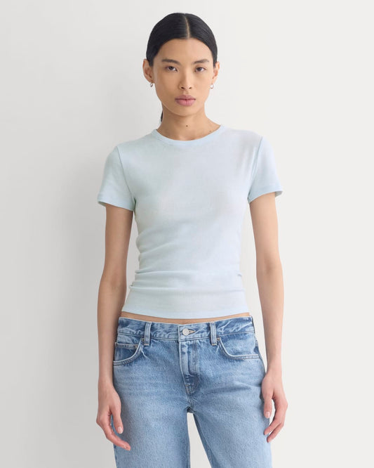 Tissue Short-Sleeve Crew | Skywriting
