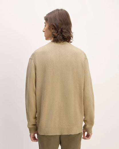 The Classic Sweater in Everyday Cotton | Trench Coat Khaki