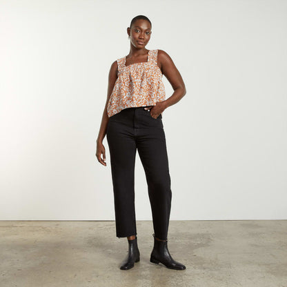 The Smocked Linen Cami | Honey Floral