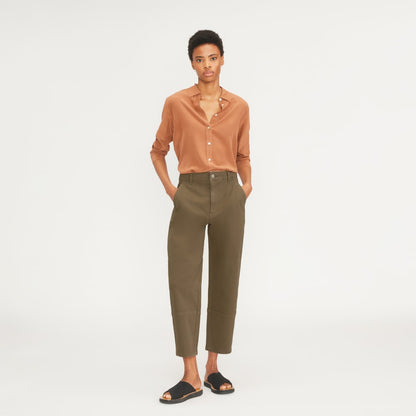 The Utility Barrel Pant | Dark Moss | Regular