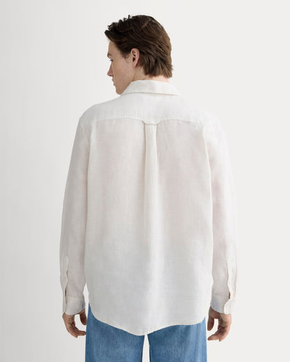 The Linen Utility Shirt | Natural Chambray