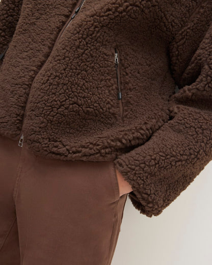The ReNew Fleece Full Zip | Earth Brown