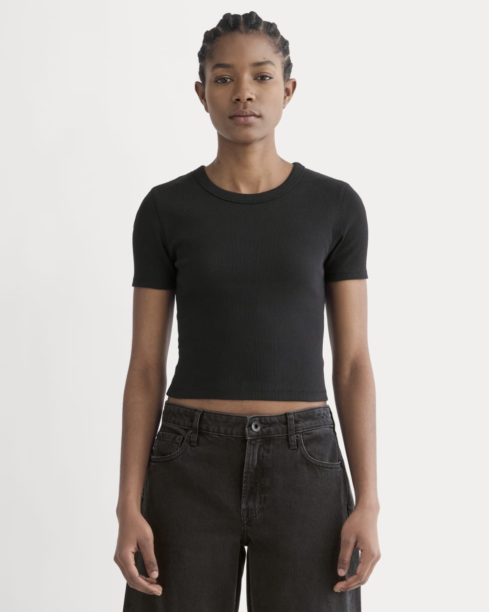 The ’90s Rib Tee | Black