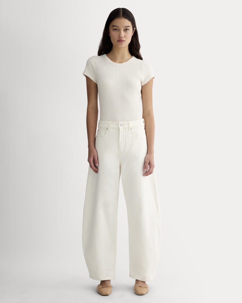 The Way-High® Curve Jean | Calico Ecru | 27" Inseam