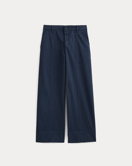 Seamed Wide-Leg Pant | Navy