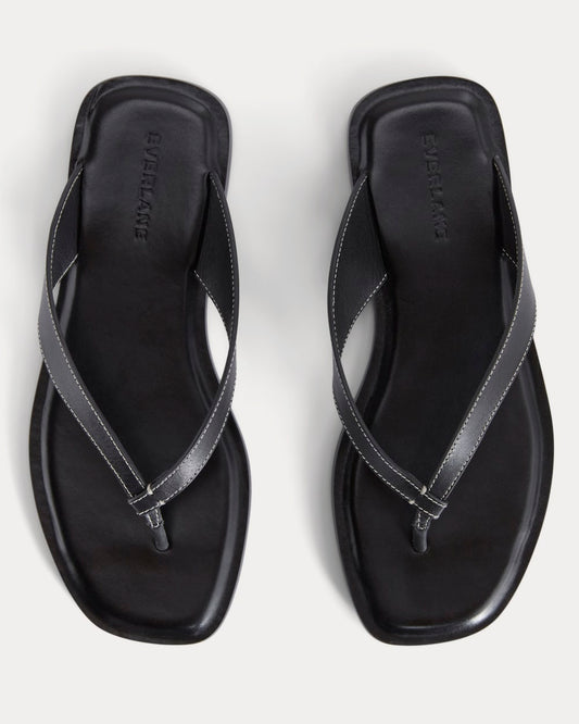 The Leather Flip Flop |  Black