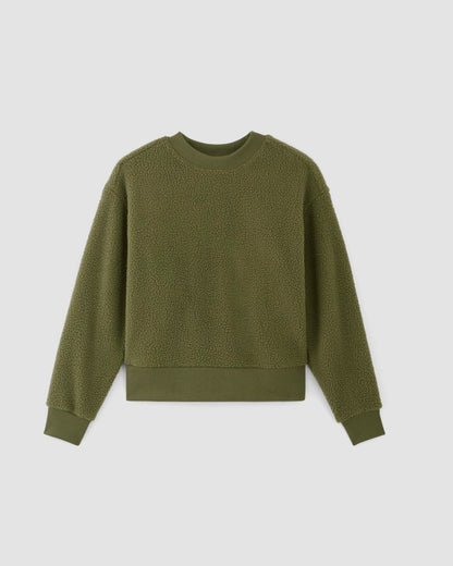 The ReNew Fleece Oversized Crew | Kalamata