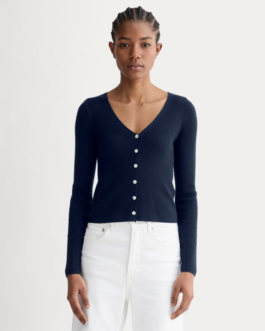 The Cardigan in Ultrasoft Merino | Navy