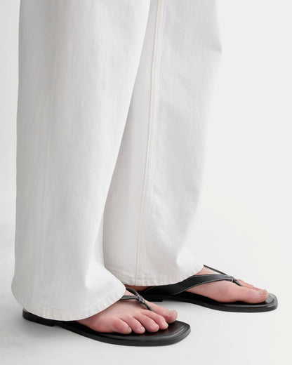 The Leather Flip Flop |  Black