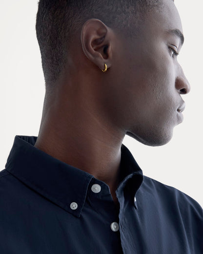 Washed Poplin Shirt | Navy