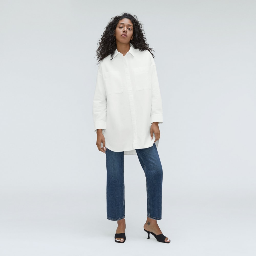 The Way Long Oxford Shirt | White