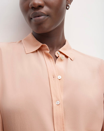The Must-Have Shirt in Washable Silk | Blush Pink