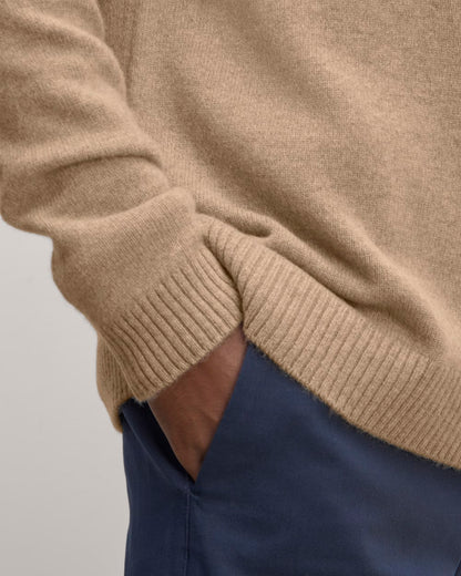 The Classic Polo in Luxe Merino | Oat Melange