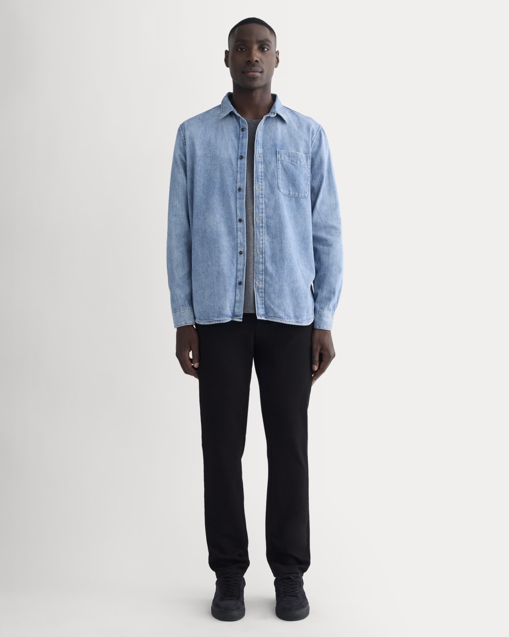 The Relaxed 4-Way Stretch Organic Jean | Uniform | Black