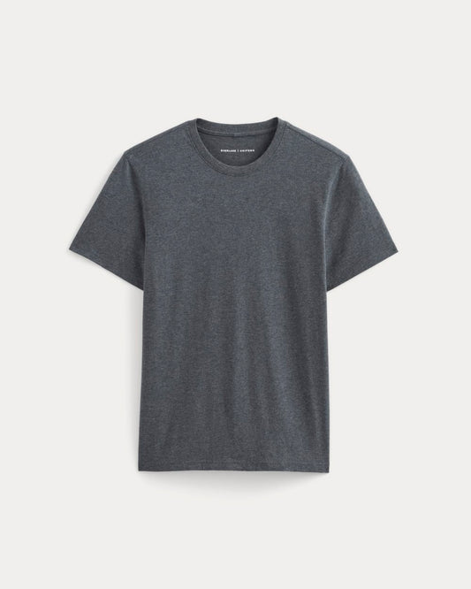 The Essential Organic Crew | Heather Deep Navy