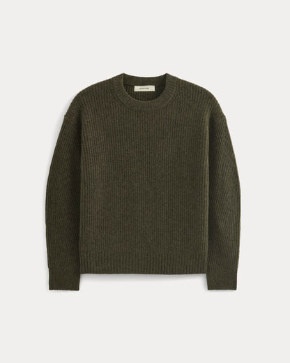 The Cocoon Crew in Wool Cashmere | Heather Beech