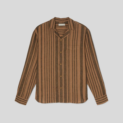 The Relaxed Linen Long-Sleeve Shirt | Light Blue