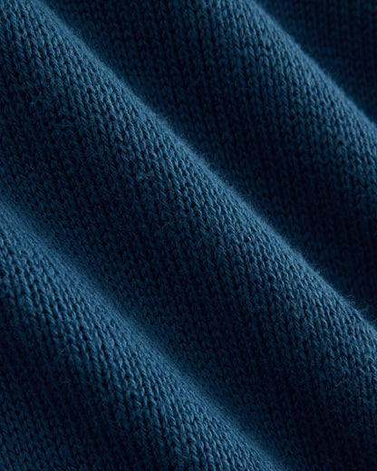 The Boxy Turtleneck in Everyday Cotton | Deep Lazuli Blue
