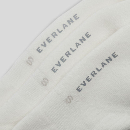 The Organic Cotton No-Show Sock 3-Pack | White