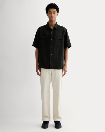 The Relaxed Utility Shirt in Buttersoft | Black