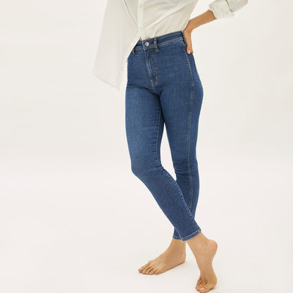 The Way-High® Clean Front Skinny Jean  | Vintage Blue | 28.5” Inseam