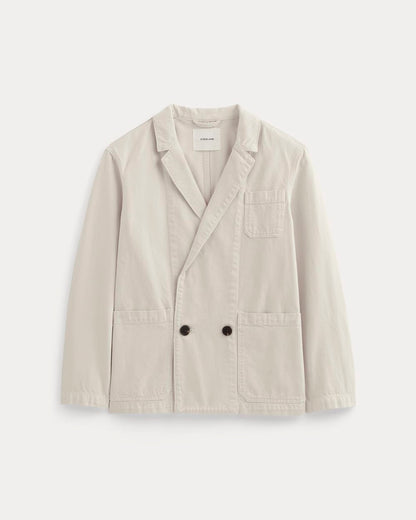 The Denim Chore Blazer | Garment-Dyed Sand