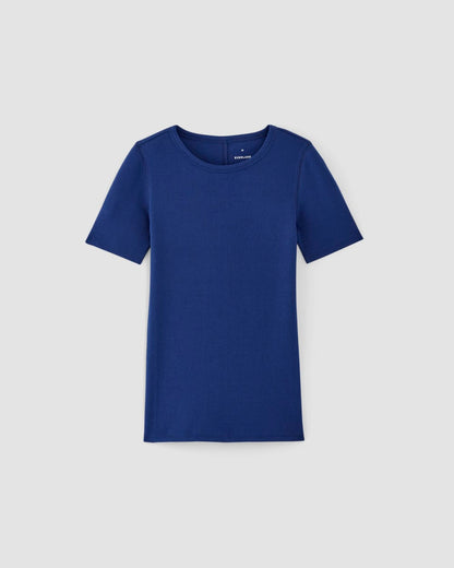 The Luxe Rib Crew | Bellwether Blue