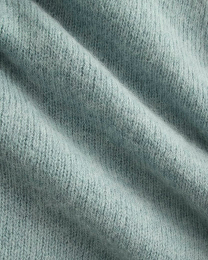 The Crew Cardigan in Alpaca | Heather Gray Mist